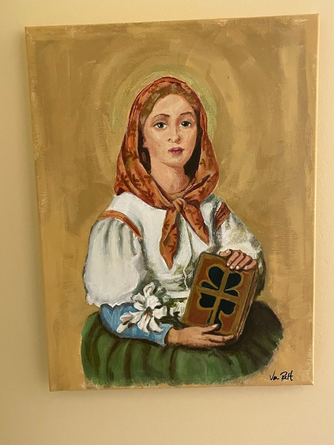 A Classic Portrait of Saint Dymphna